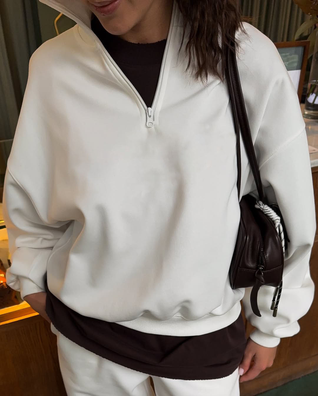 Collar Long-sleeved Trousers Casual Pullover Two-piece Suits