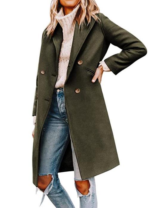 Women's Attractive New Innovative Woolen Mid-length Coats