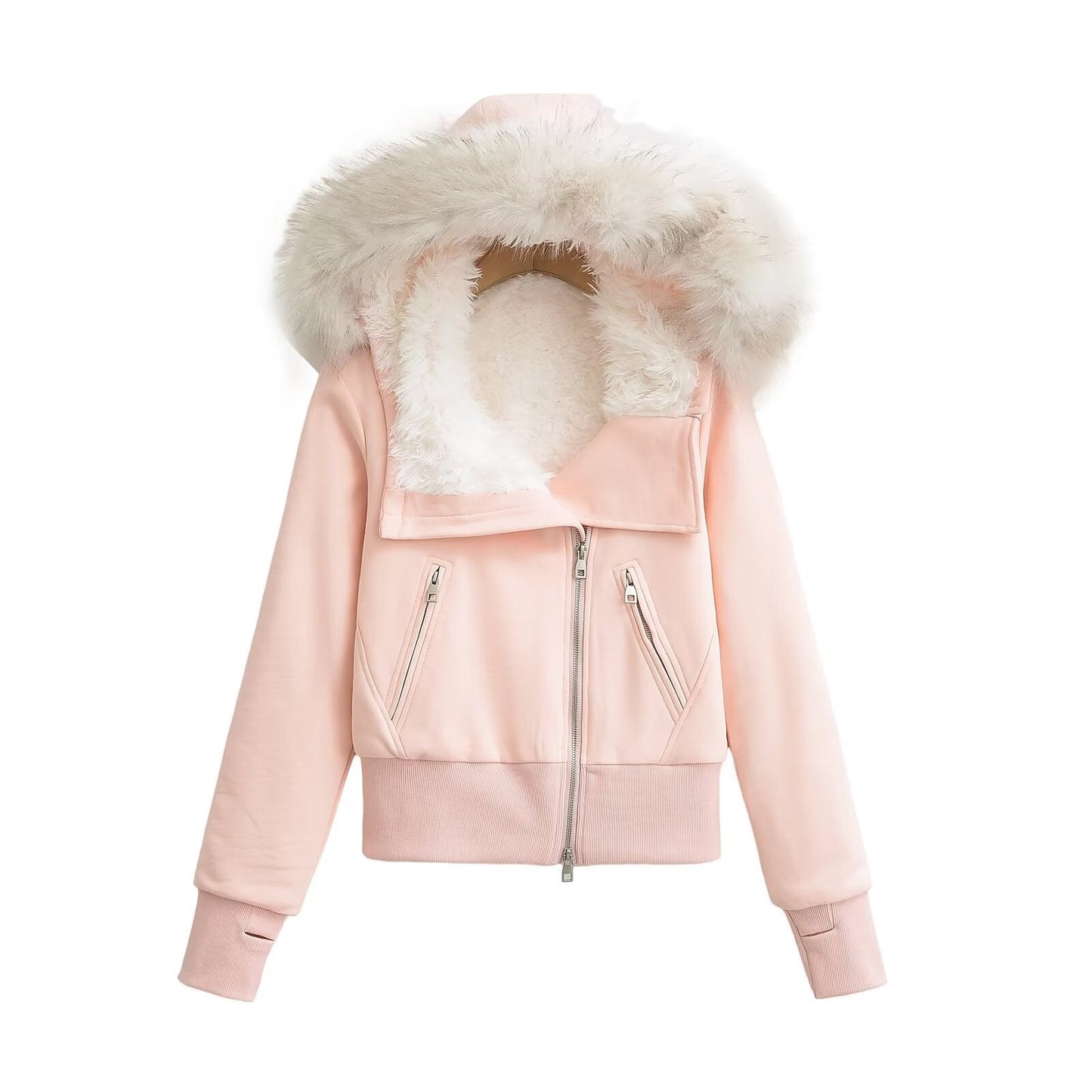 Head Hooded Environmental Protection Fur Collar Sweaters