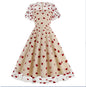 Women's Mesh Heart-shaped Valentine's Day Waist Dress Dresses