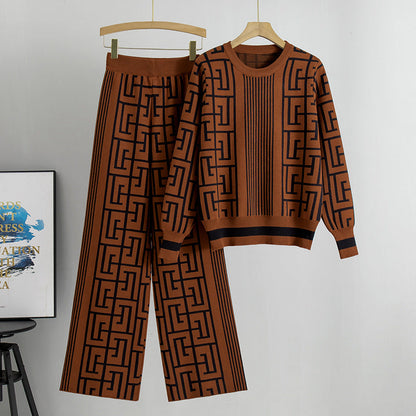 Women's Goods Slimming Casual Knitting Loose Wide Leg Pants