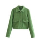 Spring Casual Loose Solid Color Soft Jackets