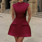 Women's Elegant Dress Fashionable Solid Color Dresses