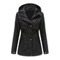 Women's European Raincoat Mid-length Hooded Thin Trench Coats