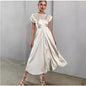 Women's High-grade Satin One-piece Sleeve Dress Elegant Dresses