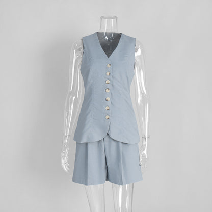 Women's Cotton Linen Summer Commuter Casual Suits