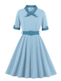 Autumn Patchwork Large Swing Dress Source Dresses