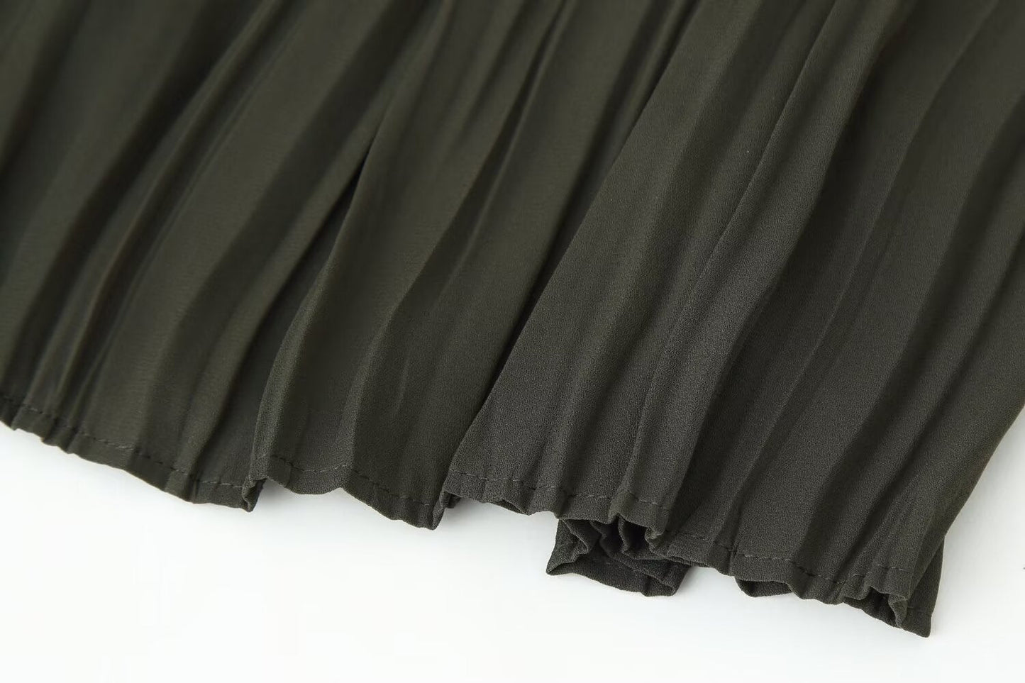 Women's Autumn Pullover Round Neck With Belt Skirts