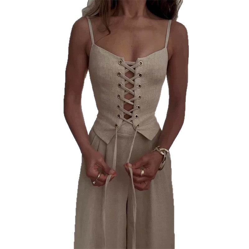 Pure Desire Sexy Cutout Tied Casual Suits
