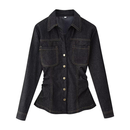 High Waist Long Sleeves Split Single-breasted Suits