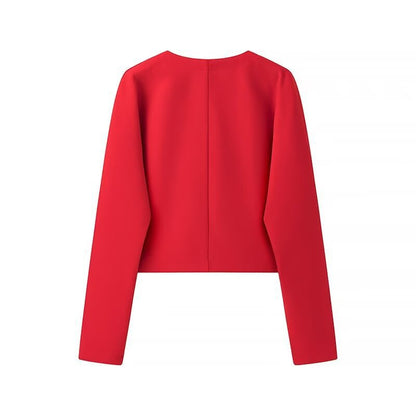 Women's Autumn Fashion Solid Color Double-sided Woolen Jackets