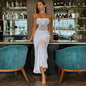 Women's Flower Handmade Maxi Dress Backless Bohemian Dresses