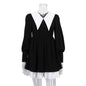 Design Dress Doll Collar Waist Slimming Hepburn Little Dresses