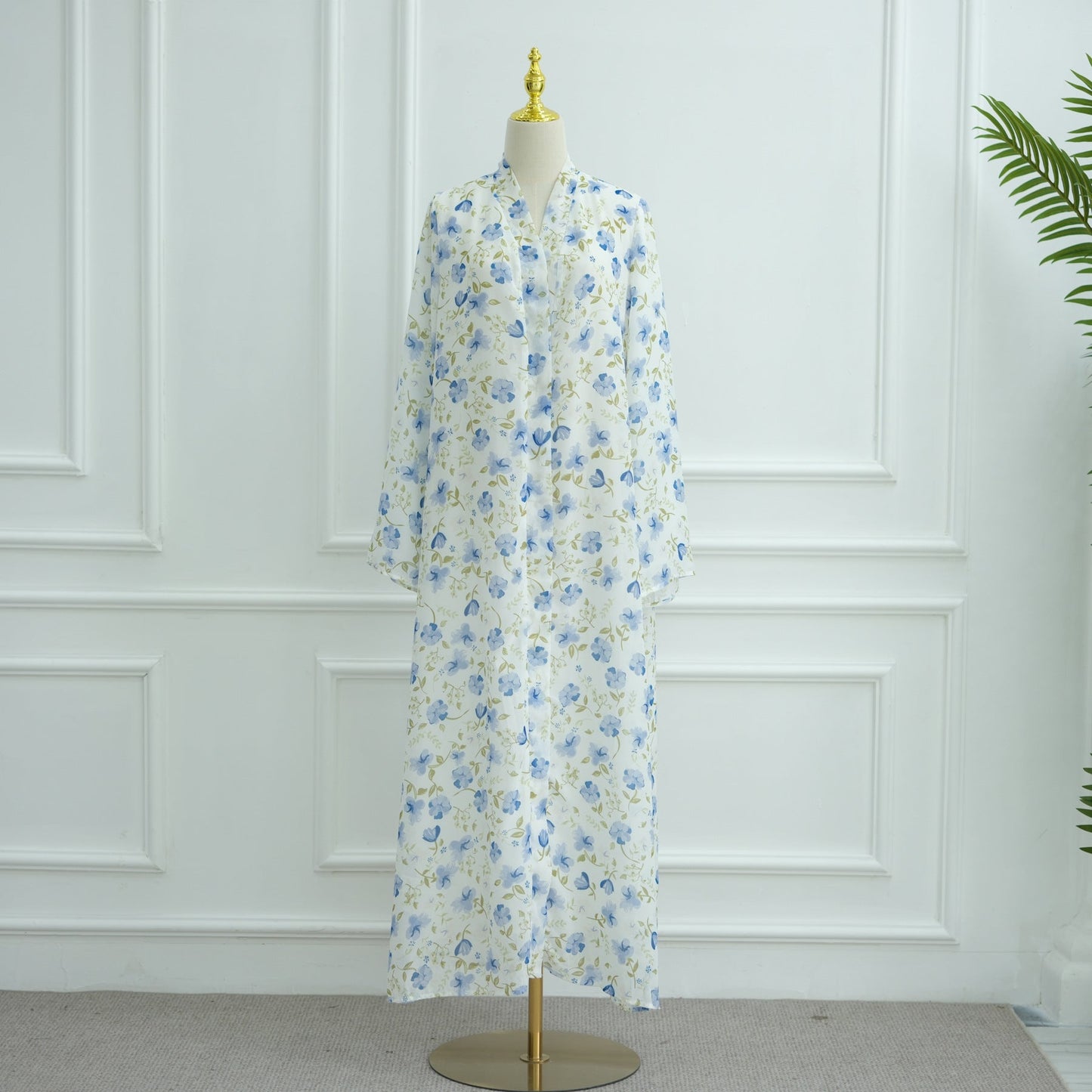 Durable Pure Beautiful Printed Design Chiffon Dresses