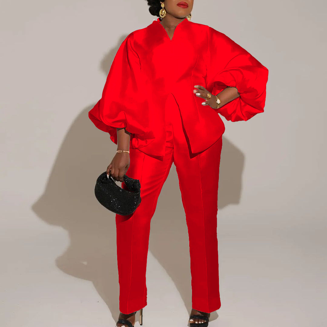 Fashion Temperament Ol Elegant Solid Color Suits