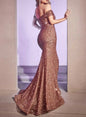Sequined Temperament Commute Solid Color Pure Dresses