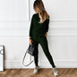 Women's Turtleneck Solid Color Fashion Casual Trousers Sweaters