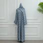 Gorgeous With Dots Robe Headscarf Two-piece Dresses