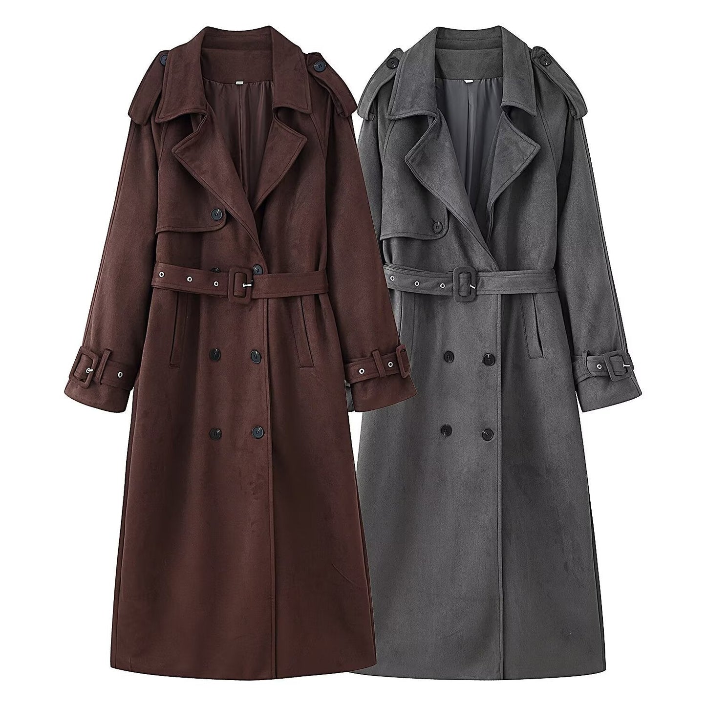 Women's Fashion Casual Loose Temperament Trench Coats