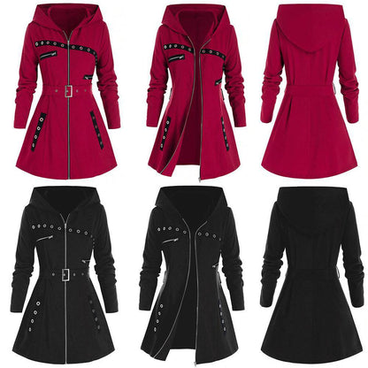 Women's Versatile Elegant Long Sleeve Hooded Coats