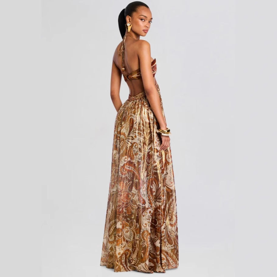 Summer Formal Dress Strap Backless Sexy Dresses