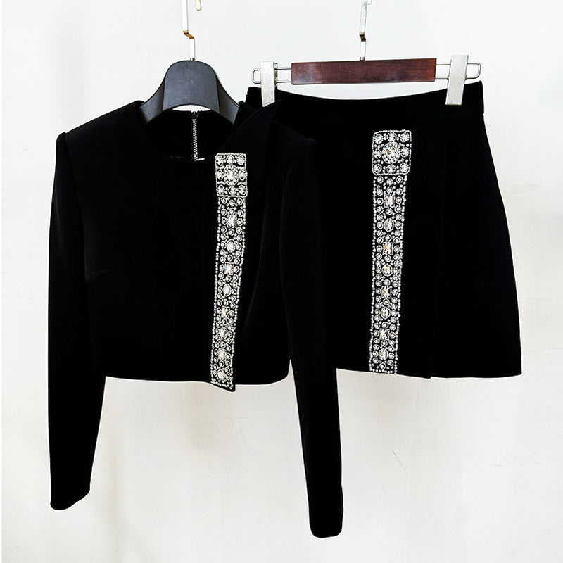 Fashion Personality Single Collar Beads Rhinestones Suits
