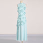 Women's Three-dimensional Flower A- Line Dress Patchwork Dresses