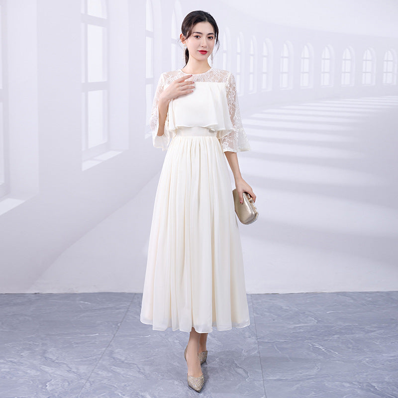 Gown Long Korean Style Banquet Dress Wedding Dresses
