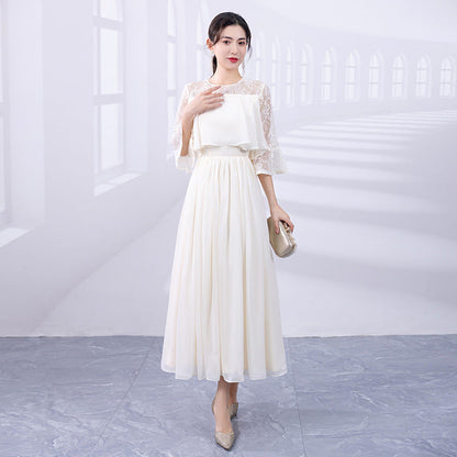 Gown Long Korean Style Banquet Dress Wedding Dresses