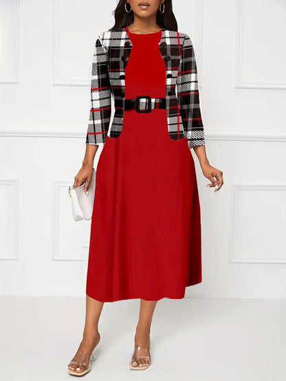 Attractive Fashion Creative Printed Two-piece Dress Dresses