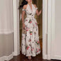 Women's Clothes Chiffon Floral Print Casual Dress Dresses
