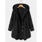 Women's Single-breasted Loose Casual Plush Temperament Long Sweaters