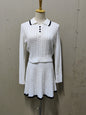 Women's Woolen Long-sleeved Button Lapel Umbrella Suits