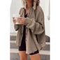 Loose Waffle Casual Shirt Stitching Fashion Blouses