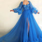 Women's Mesh Long Sleeve One-piece Dress Large Wedding Dresses