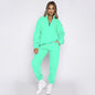 Solid Color Stand Collar Zipper Pullover Suits