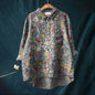 Women's Summer Loose Print Crew Neck Casual Plus Size