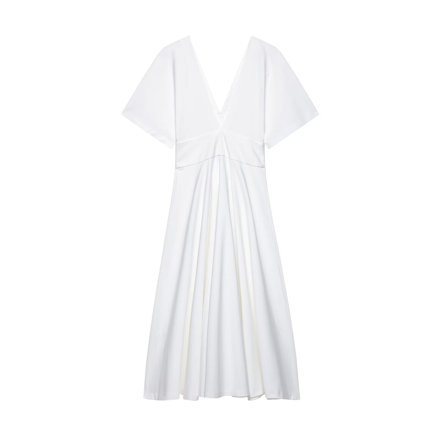 Women's Series Button Decoration Midi Dress Dresses