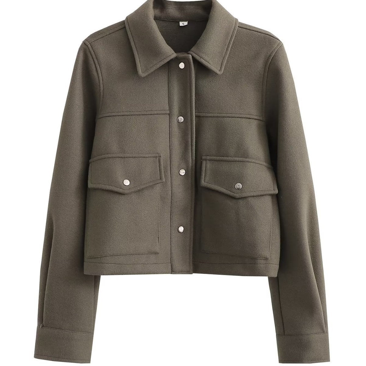 Spring Casual Loose Solid Color Soft Jackets