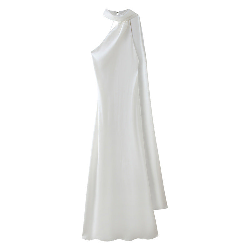 Women's Autumn Fashion Simple Ribbon Halter Midriff Clothing