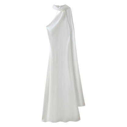 Women's Autumn Fashion Simple Ribbon Halter Midriff Clothing