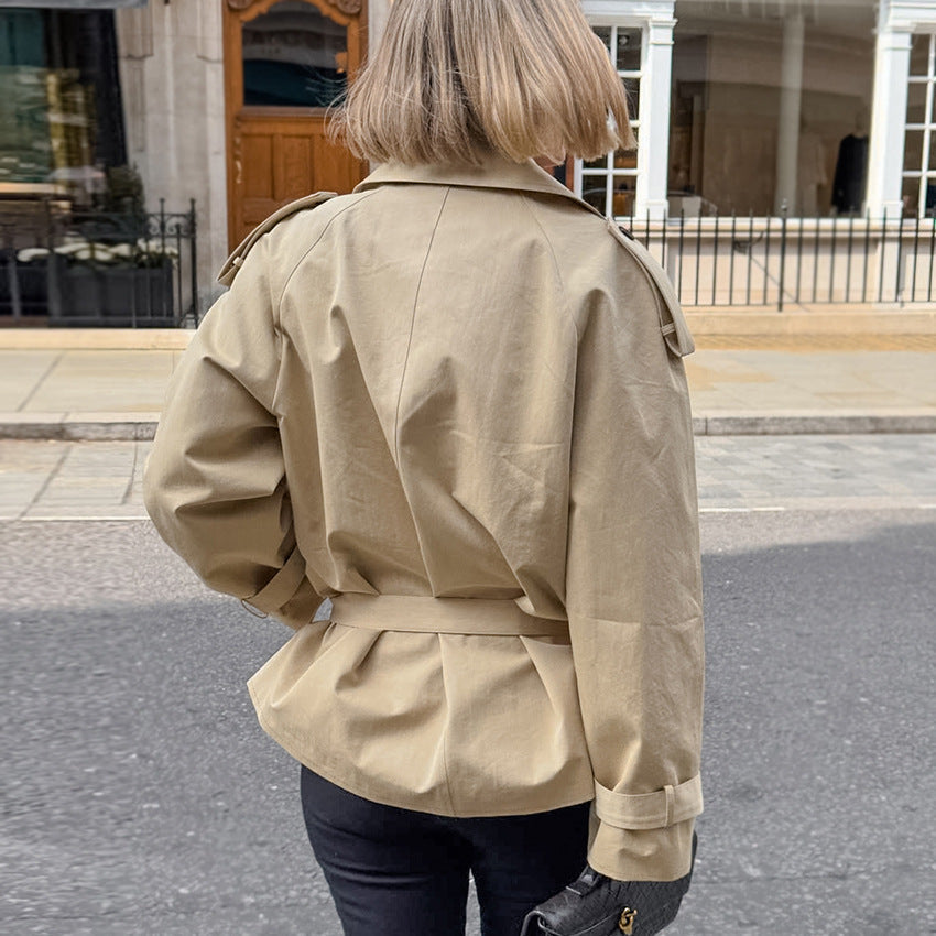 Women's Long Sleeve Lapel Slimming High-grade Autumn Coats