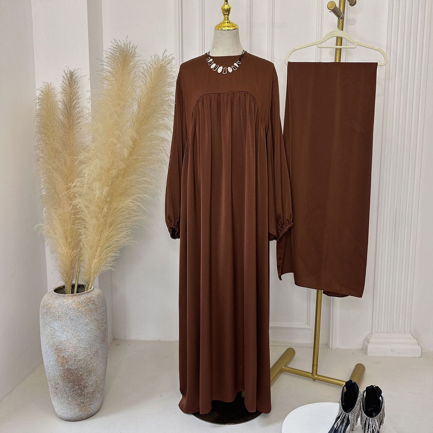 Solid Color Loose Comfortable Dress With Dresses