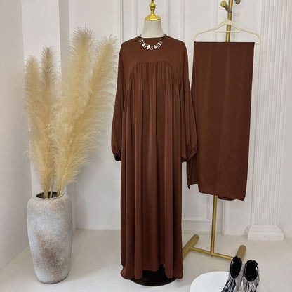 Solid Color Loose Comfortable Dress With Dresses