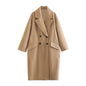 Women's Mid-length Trench Woolen Outerwear Design Fashion Dresses