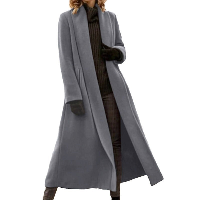 Women's Glamorous Unique Casual Woolen Trench Coats