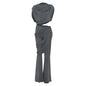 Women's Pleated Round Neck T-shirt Solid Color Pants