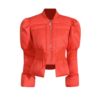 Women's Solid Color Niche Bell Sleeve Design Coats