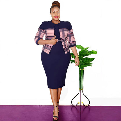 Women's African Autumn Dress Two-piece Set Dresses