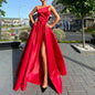 Women's Shoulder Tube Sexy Split Expansion Dress Dresses
